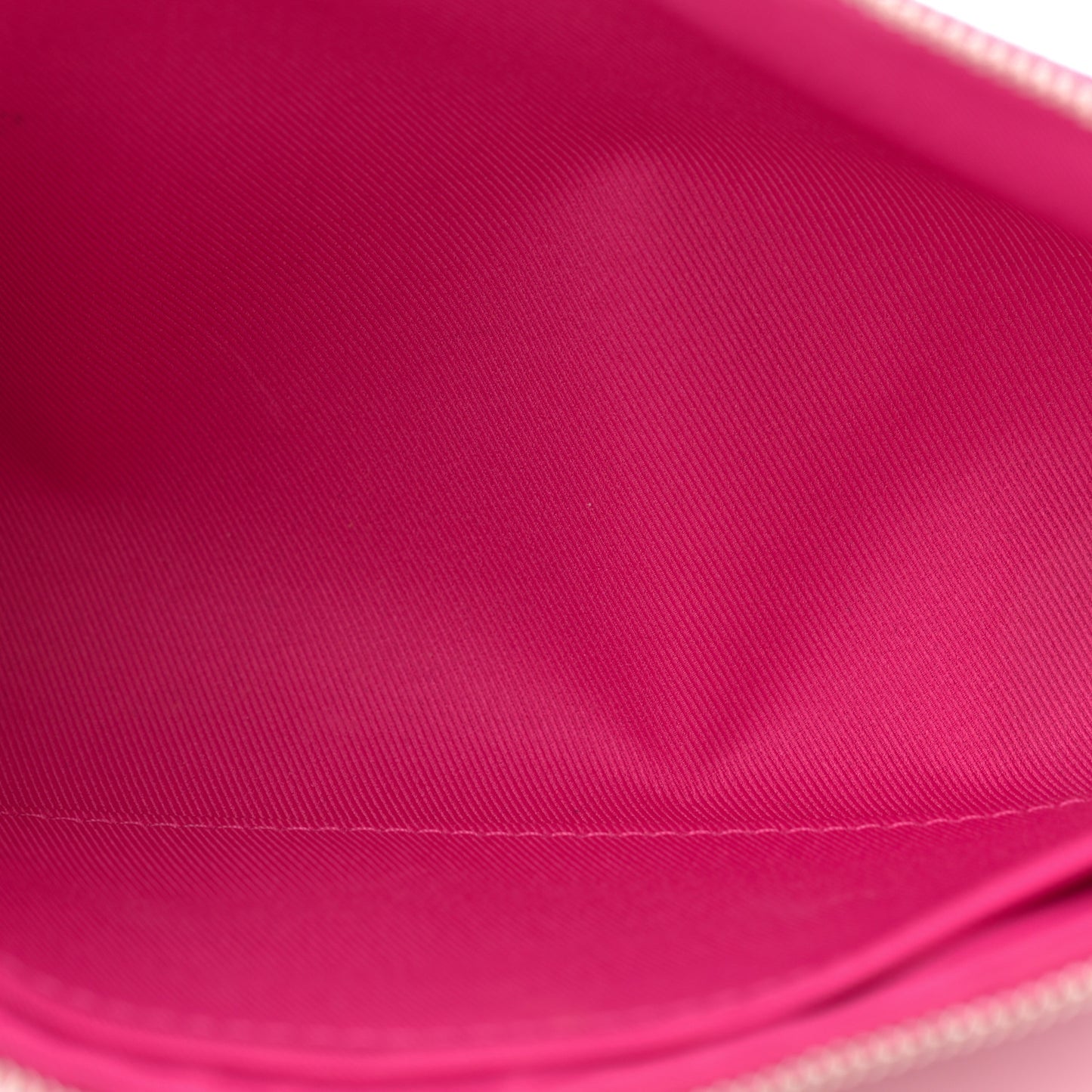 Satin Sequin Monogram Giant Pochette Accessories Fuchsia
