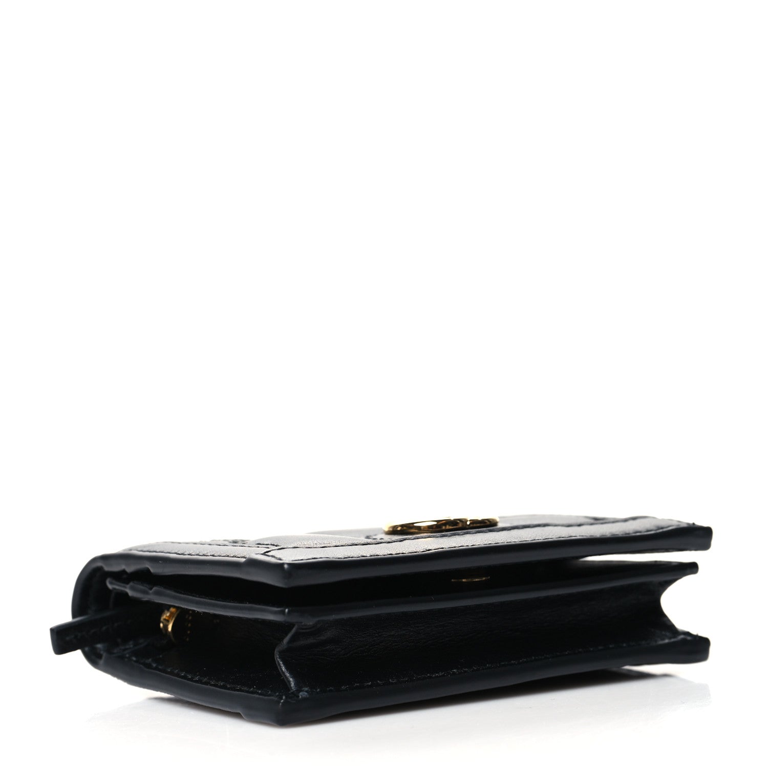 Gucci Calfskin GG Matelasse Card Case Wallet Black 4 of 12