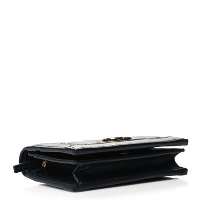 Gucci Calfskin GG Matelasse Card Case Wallet Black 4 of 12