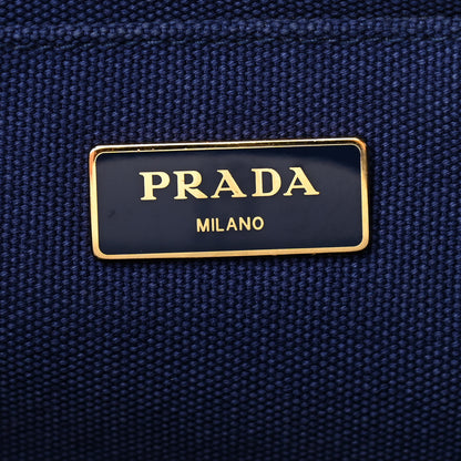 Prada Canapa Small Logo Tote Blue 7 of 8