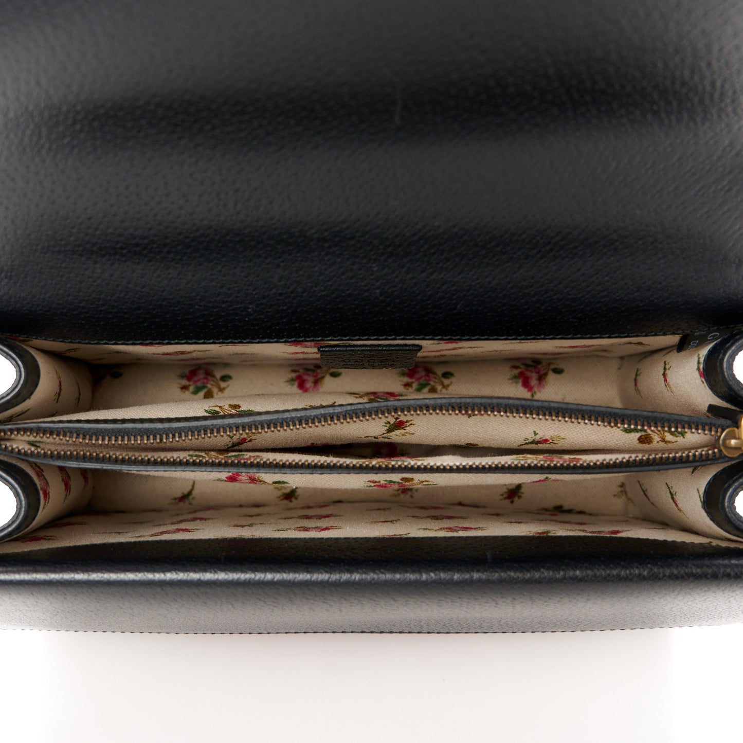 Calfskin Web Floral Embroidered Medium Dionysus Shoulder Bag Black