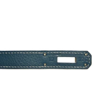 Hermes Taurillon Clemence Kelly Retourne 32 Blue Jean 10 of 40