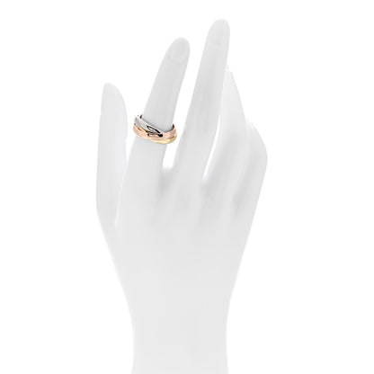 Cartier 18K Pink Yellow White Gold Classic Trinity Ring 53 6.25 2 of 5