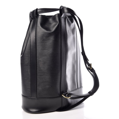 Louis Vuitton Epi Randonnee PM Black 3 of 15