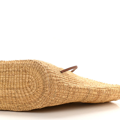 Loewe Calfskin Raffia Paulas Ibiza Small Basket Tote Bag Natural Tan 8 of 8