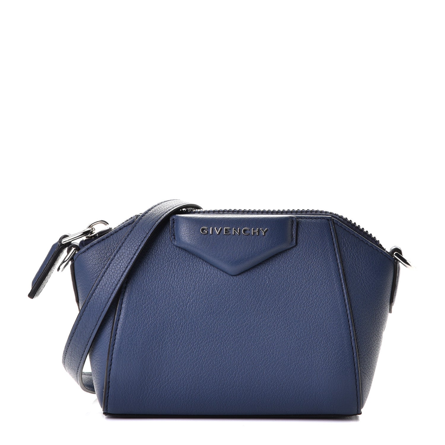 Givenchy Sugar Goatskin Nano Antigona Midnight Blue 1 of 4