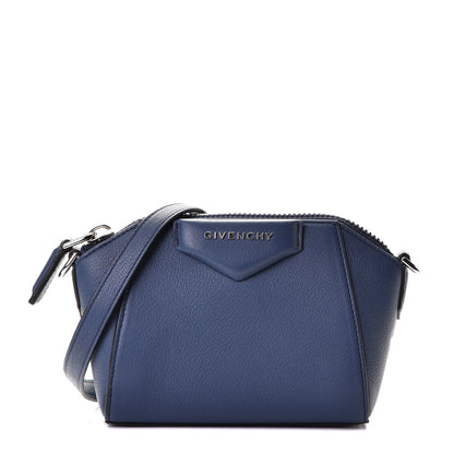 Givenchy Sugar Goatskin Nano Antigona Midnight Blue 1 of 4