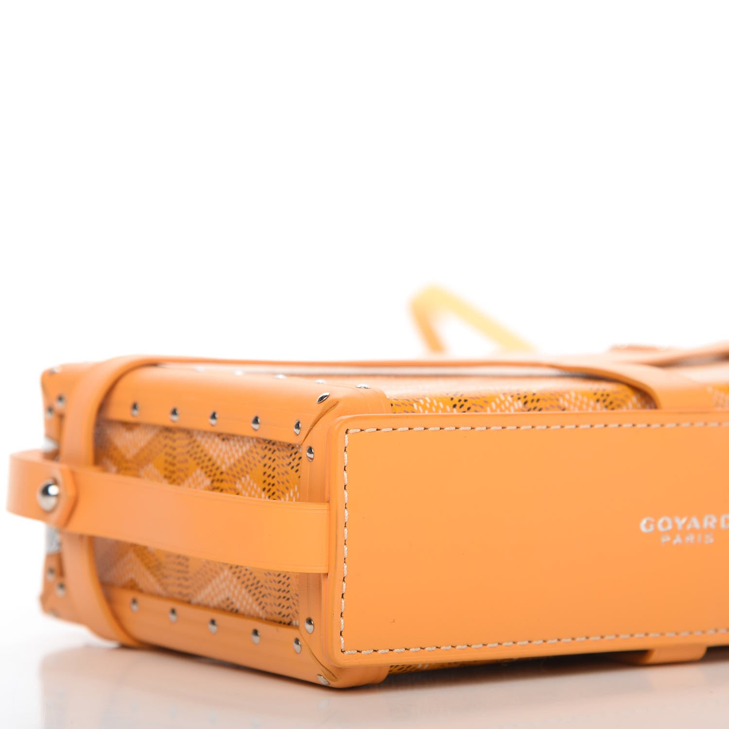 Goyard Goyardine Minaudiere Trunk Bag Yellow 9 of 13