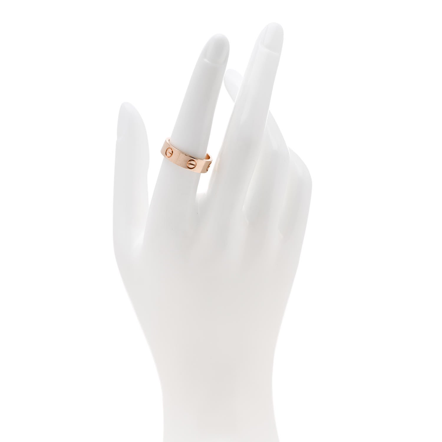 Cartier 18K Pink Gold 5.5mm LOVE Ring 55 7.25 2 of 5