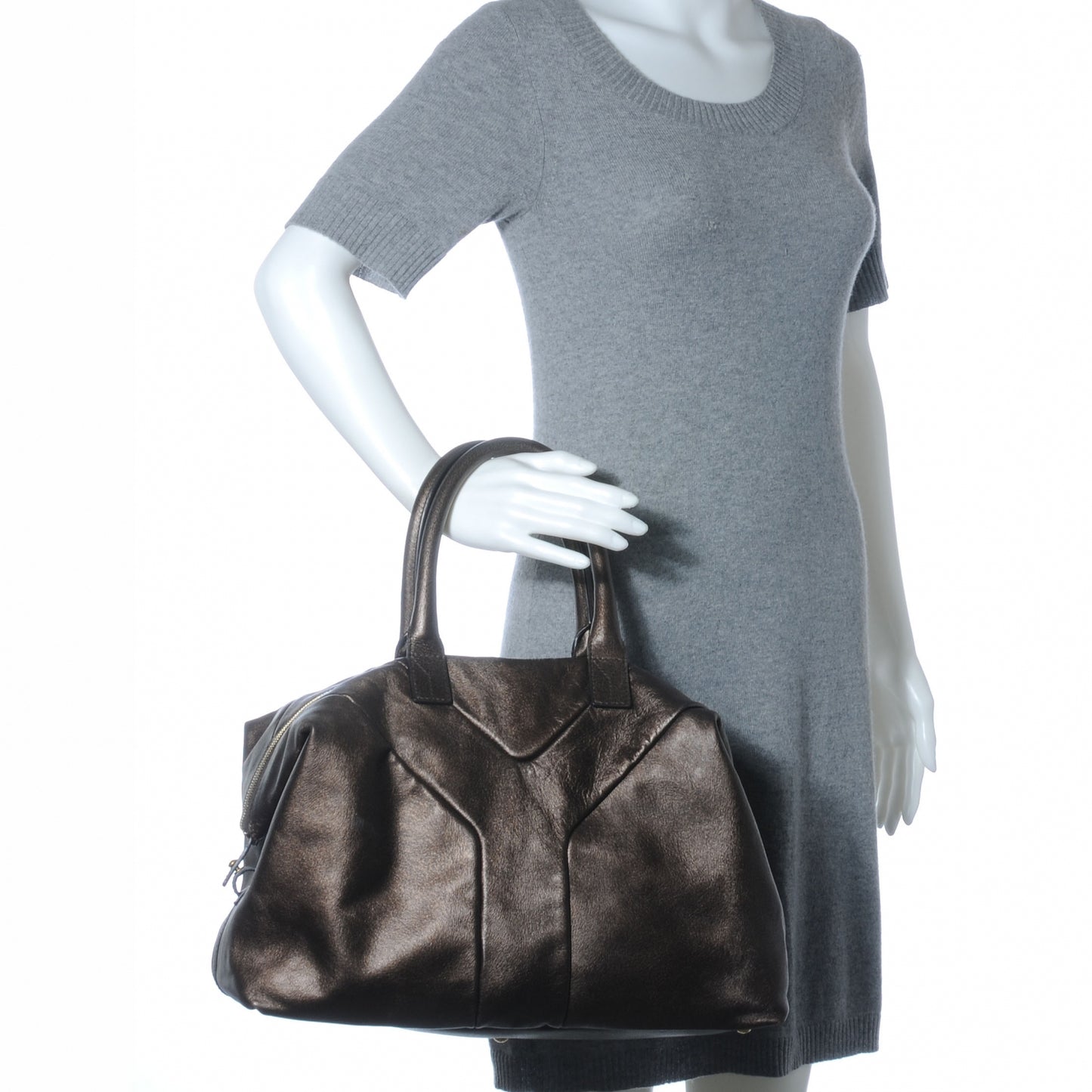 Fur Embossed Medium Easy Sac Brown