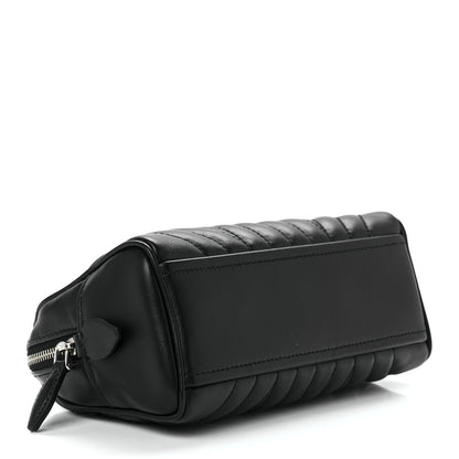 Prada Soft Calfskin Impunture Diagramme Wristlet Pouch Black 4 of 11