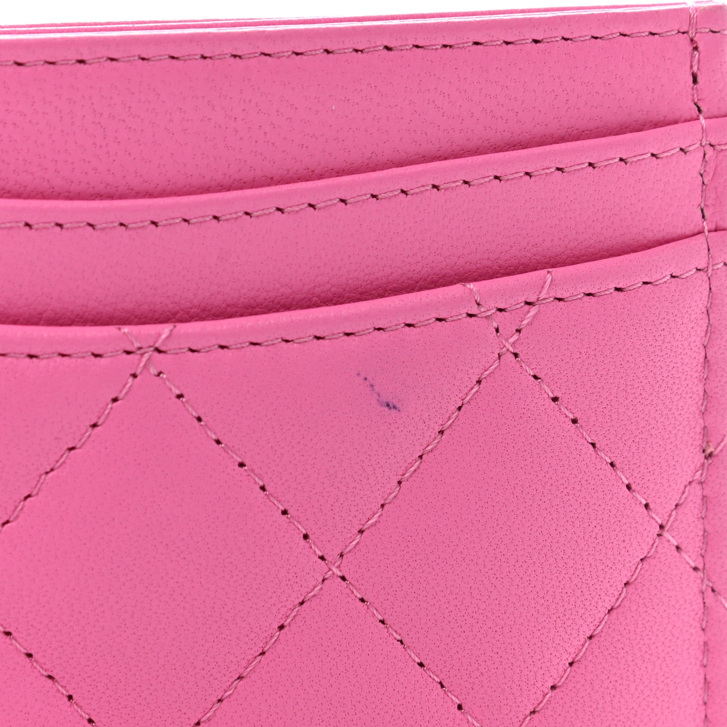 Chanel Lambskin Quilted Card Holder Pink 9 of 10