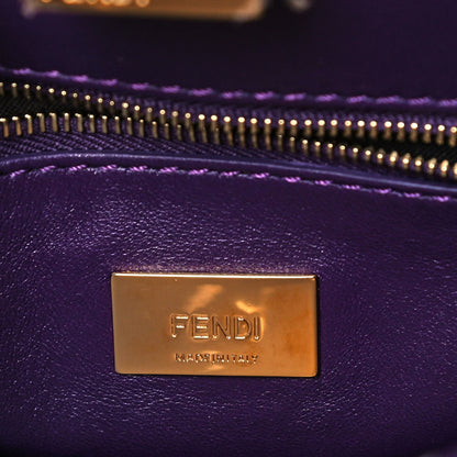 Fendi Chamois XS Peekaboo Iconic Satchel Viola Plus 7 of 11