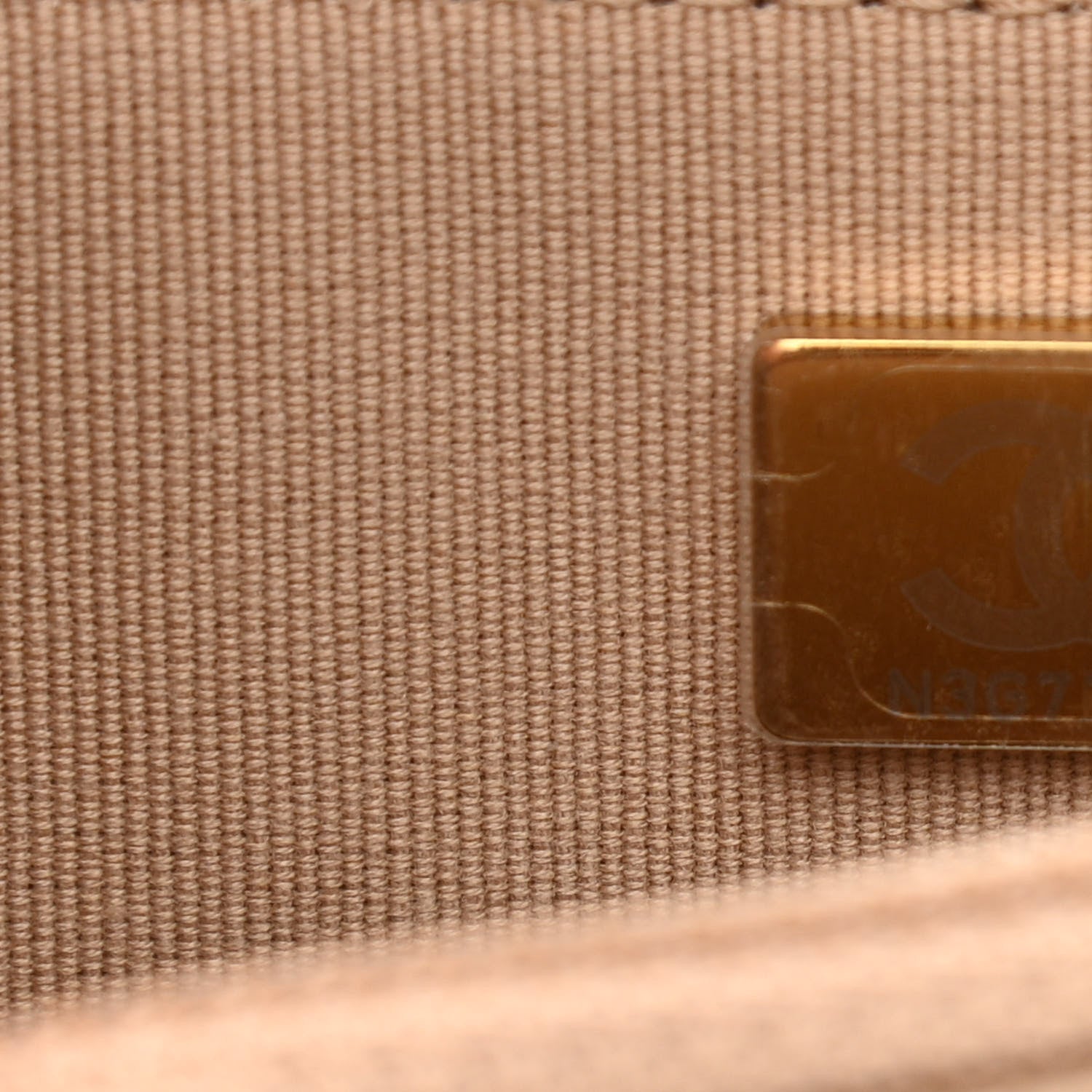 Chanel Caviar Quilted Crystal CC Wallet On Chain WOC Beige 8 of 12