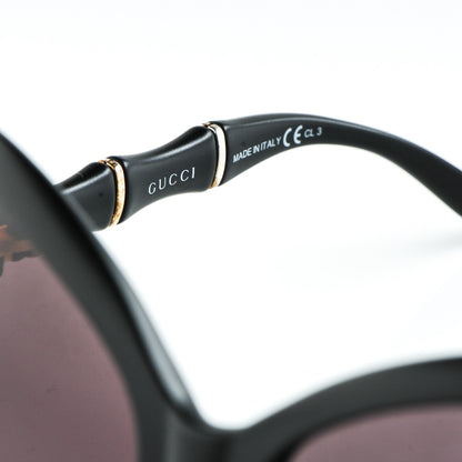 Gucci Oversized Oval Bamboo Sunglasses 3509/S Black 6 of 7