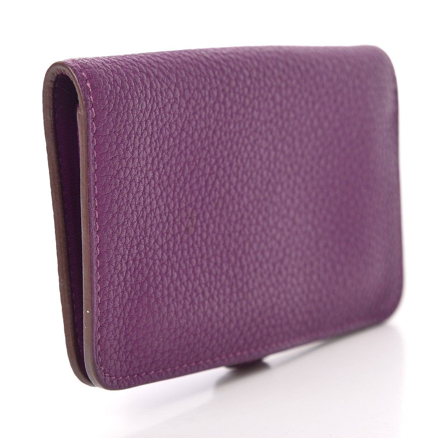 Hermes Togo Dogon Card Case Key Holder Anemone 3 of 11