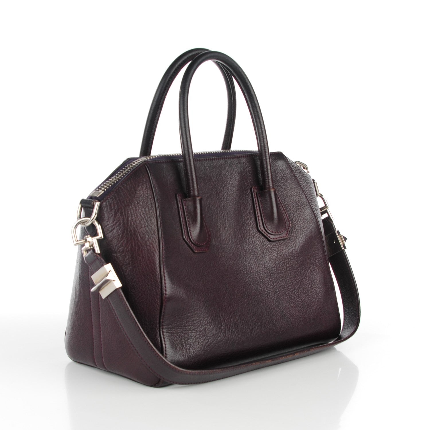 Givenchy Sugar Goatskin Small Antigona Dark Purple 3 of 8
