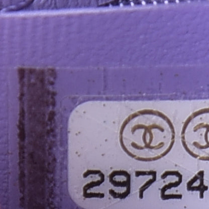 Chanel Caviar Quilted Zipped Key Holder Case Purple 8 of 8