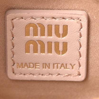Miu Miu Nappa Matelasse Pouch Cipria 6 of 9