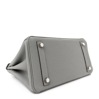 Hermes Togo Birkin 25 Gris Mouette 4 of 11