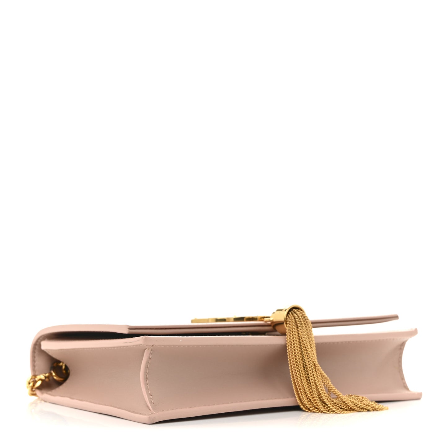 Smooth Calfskin Classic Monogram Kate Tassel Chain Wallet Pale Pink
