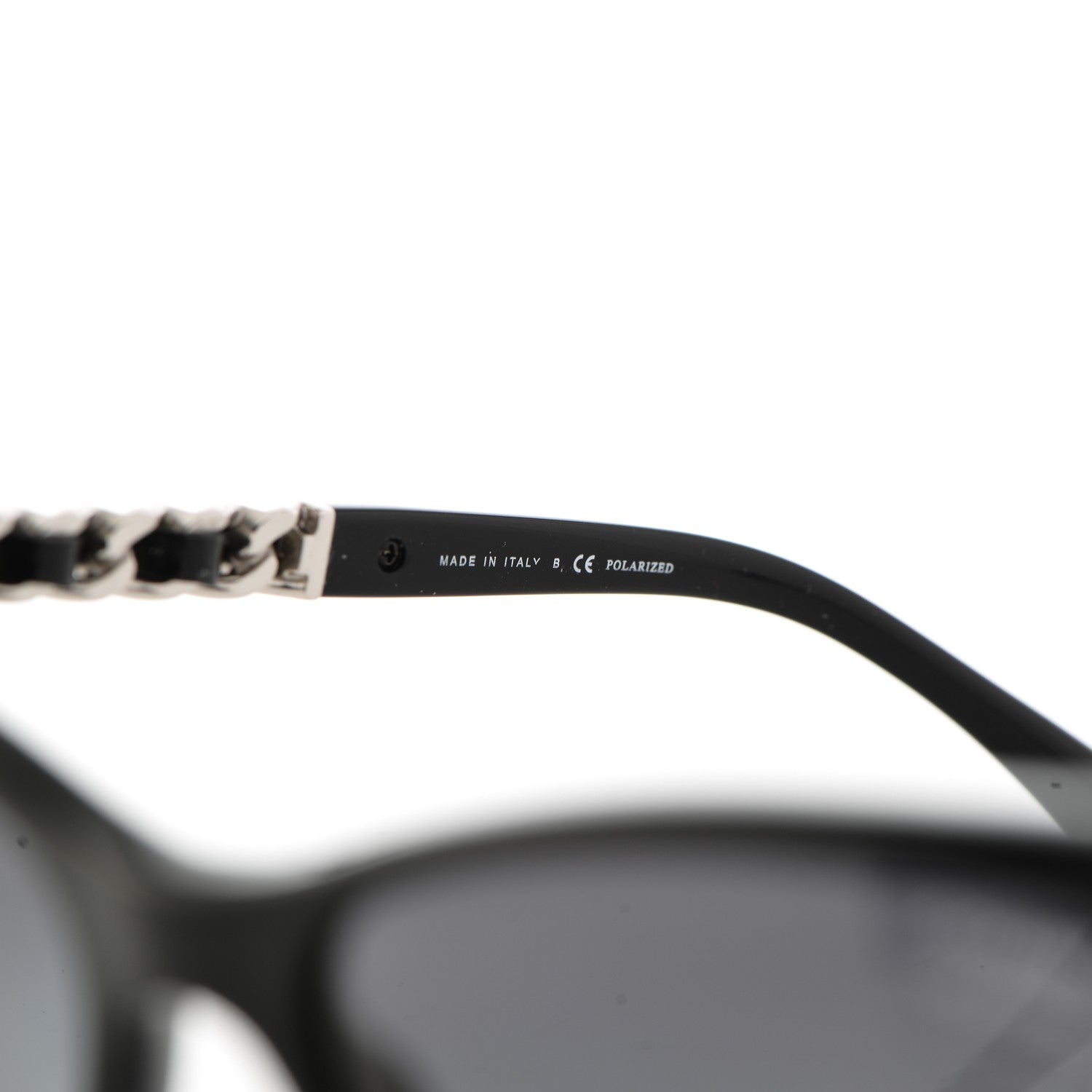Chanel Cat Eye Chain Polarized Sunglasses 5260-Q Black 7 of 10