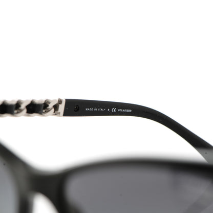 Chanel Cat Eye Chain Polarized Sunglasses 5260-Q Black 7 of 10