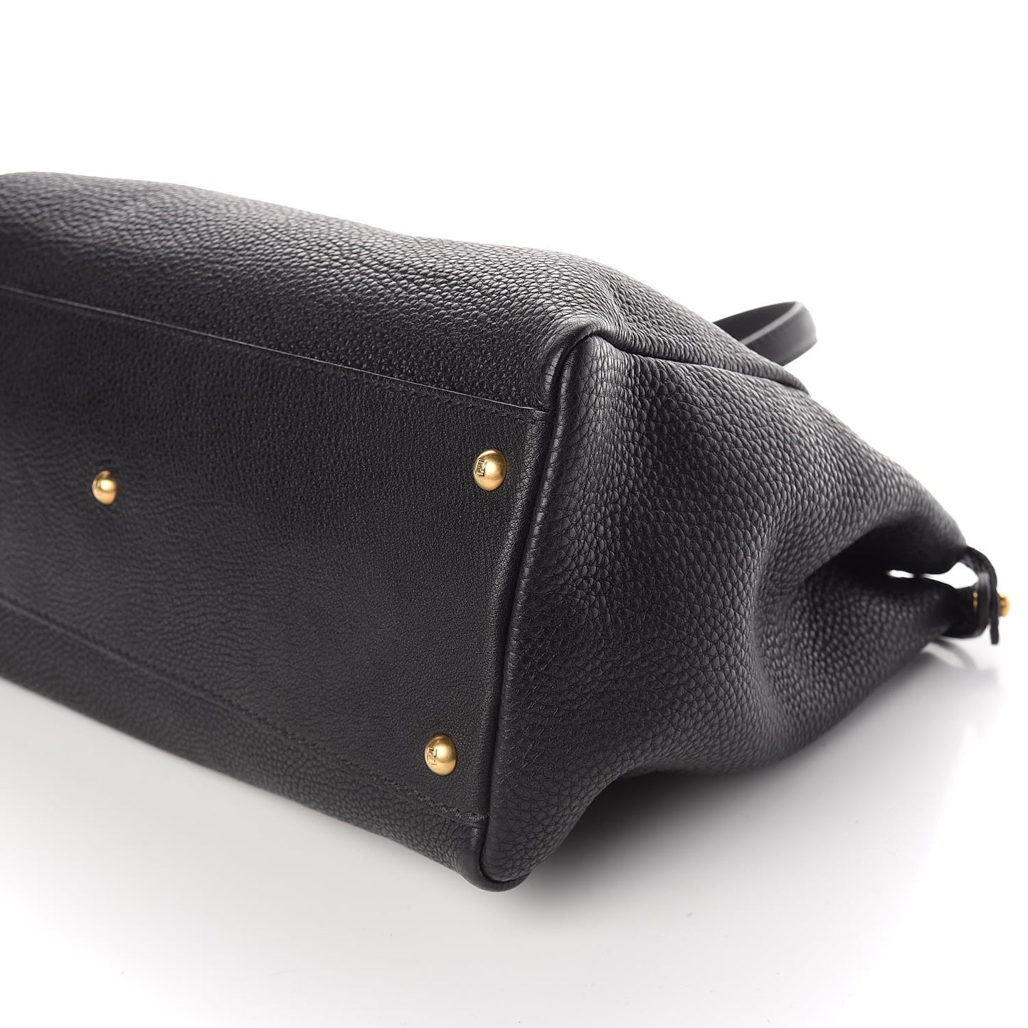 Cuoio Romano Selleria Large Peekaboo Iconic Satchel Black Moro