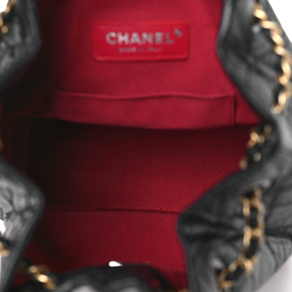 Chanel Aged Calfskin Quilted Small Gabrielle Backpack Black 5 of 10