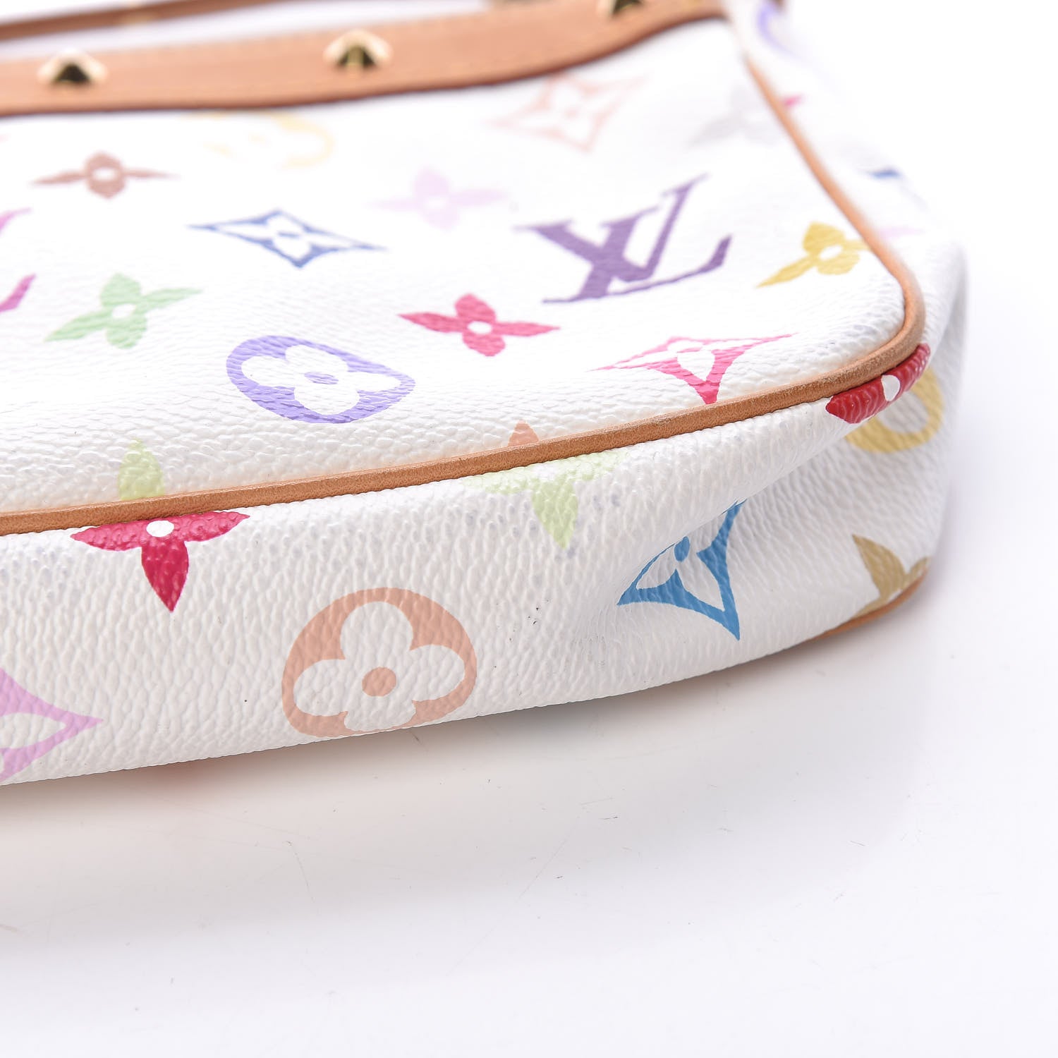 Louis Vuitton Monogram Multicolor Pochette Accessories White 12 of 14