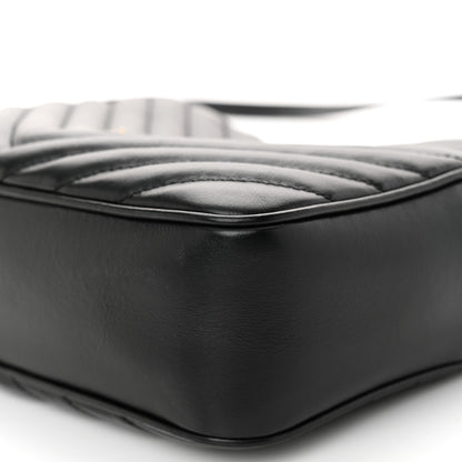 Saint Laurent Calfskin Matelasse Monogram Lou Camera Bag Black 9 of 10