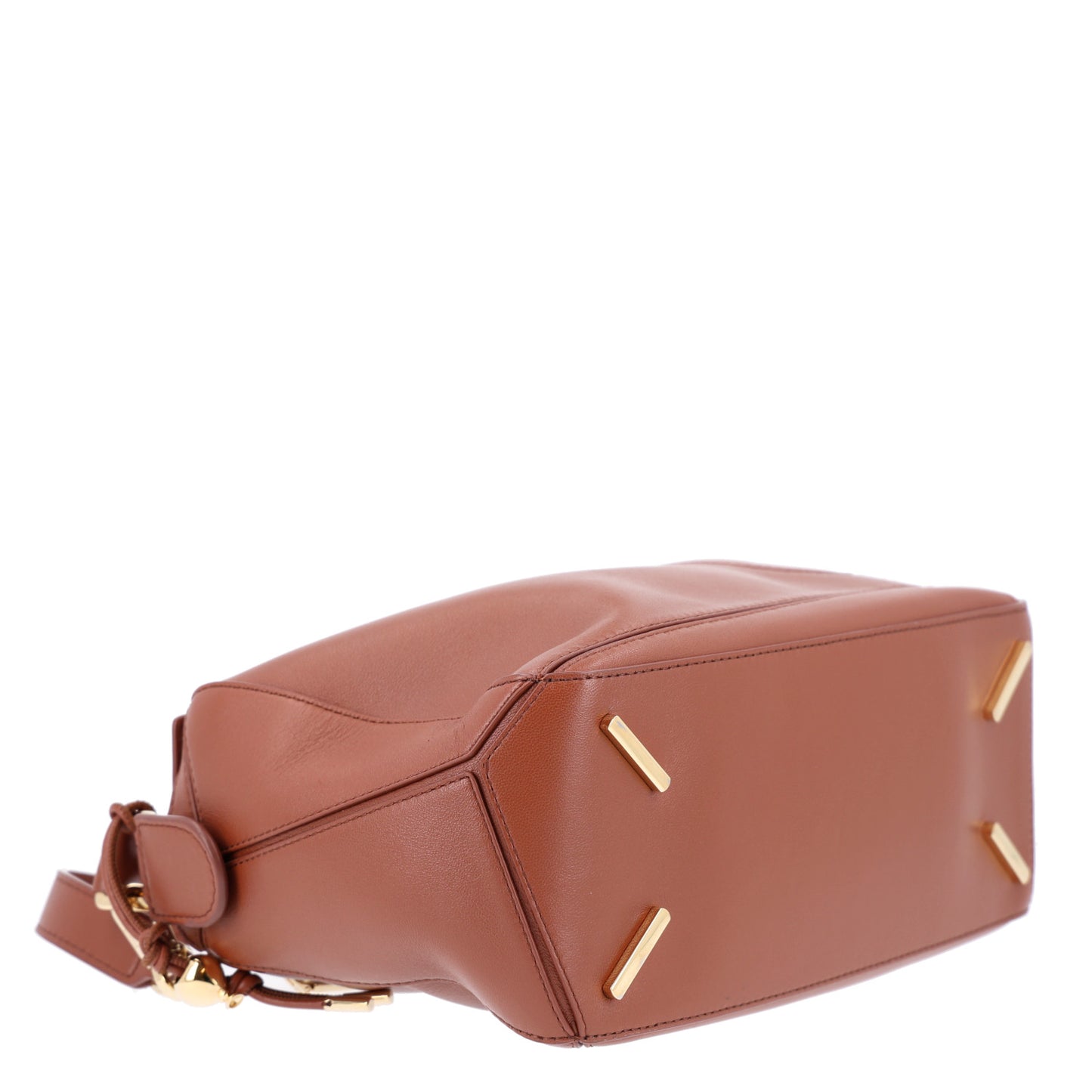 Nappa Lambskin Small Featherlight Puzzle Bag Pecan