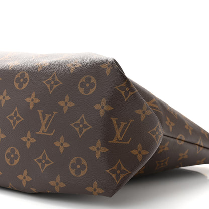 Louis Vuitton Monogram Flower Zipped Tote MM Black 10 of 11