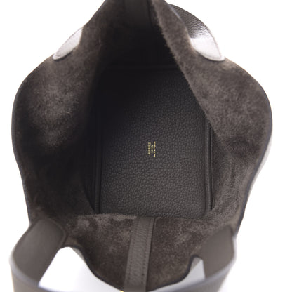 Hermes Taurillon Clemence Picotin Lock 18 PM Etain 5 of 10