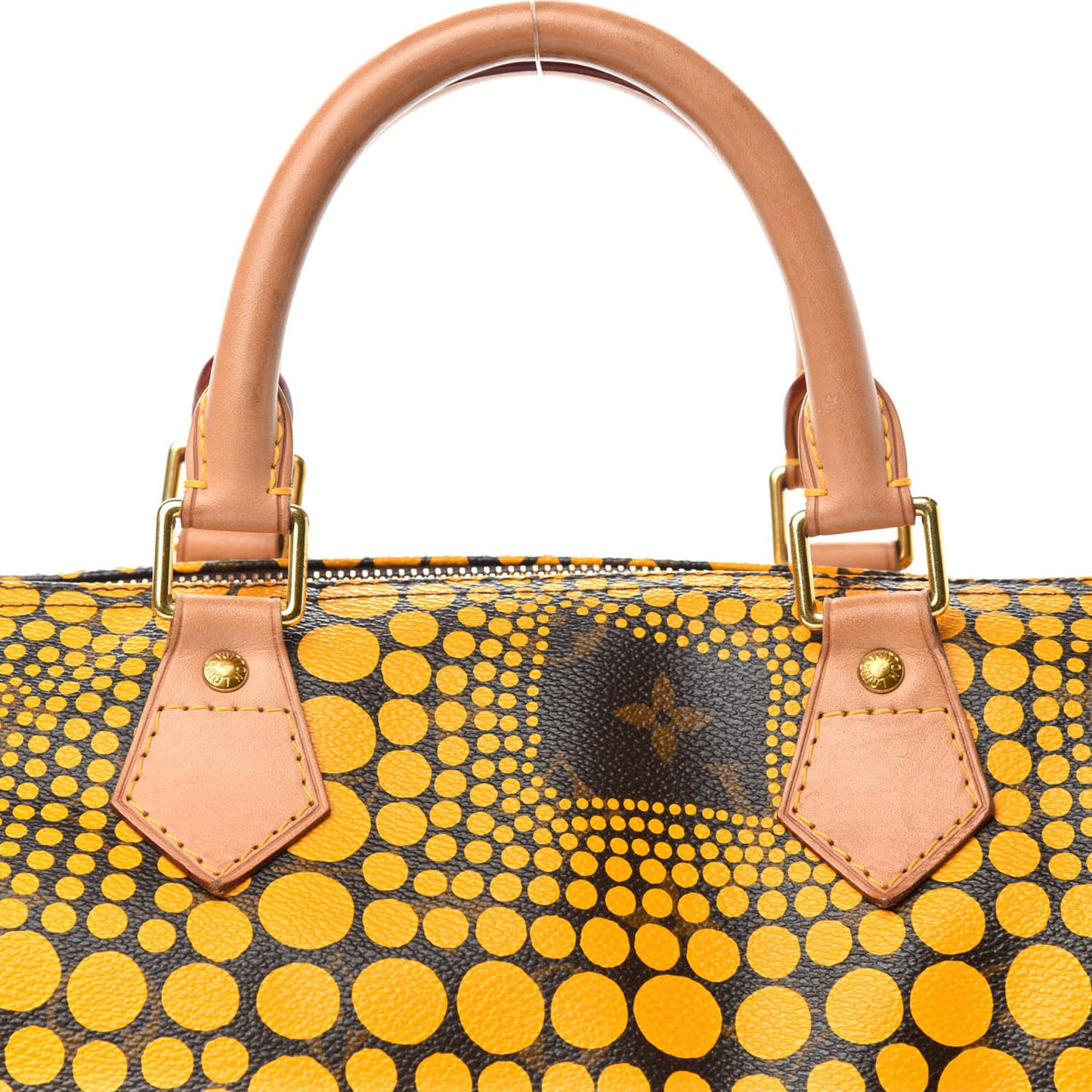 Monogram Kusama Town Speedy 30 Yellow