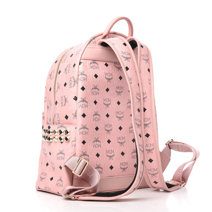 MCM Visetos Small Side Stud Stark Backpack Soft Pink 3 of 10