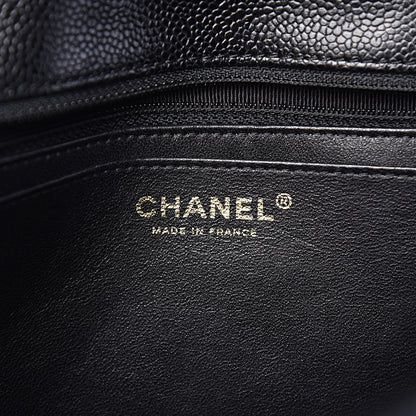 Chanel Caviar Quilted Jumbo Single Flap Black 6 of 12