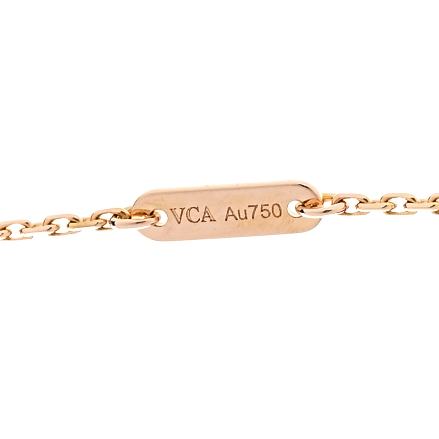 Van Cleef & Arpels 18K Rose Gold Sweet Alhambra Pendant Necklace 6 of 8