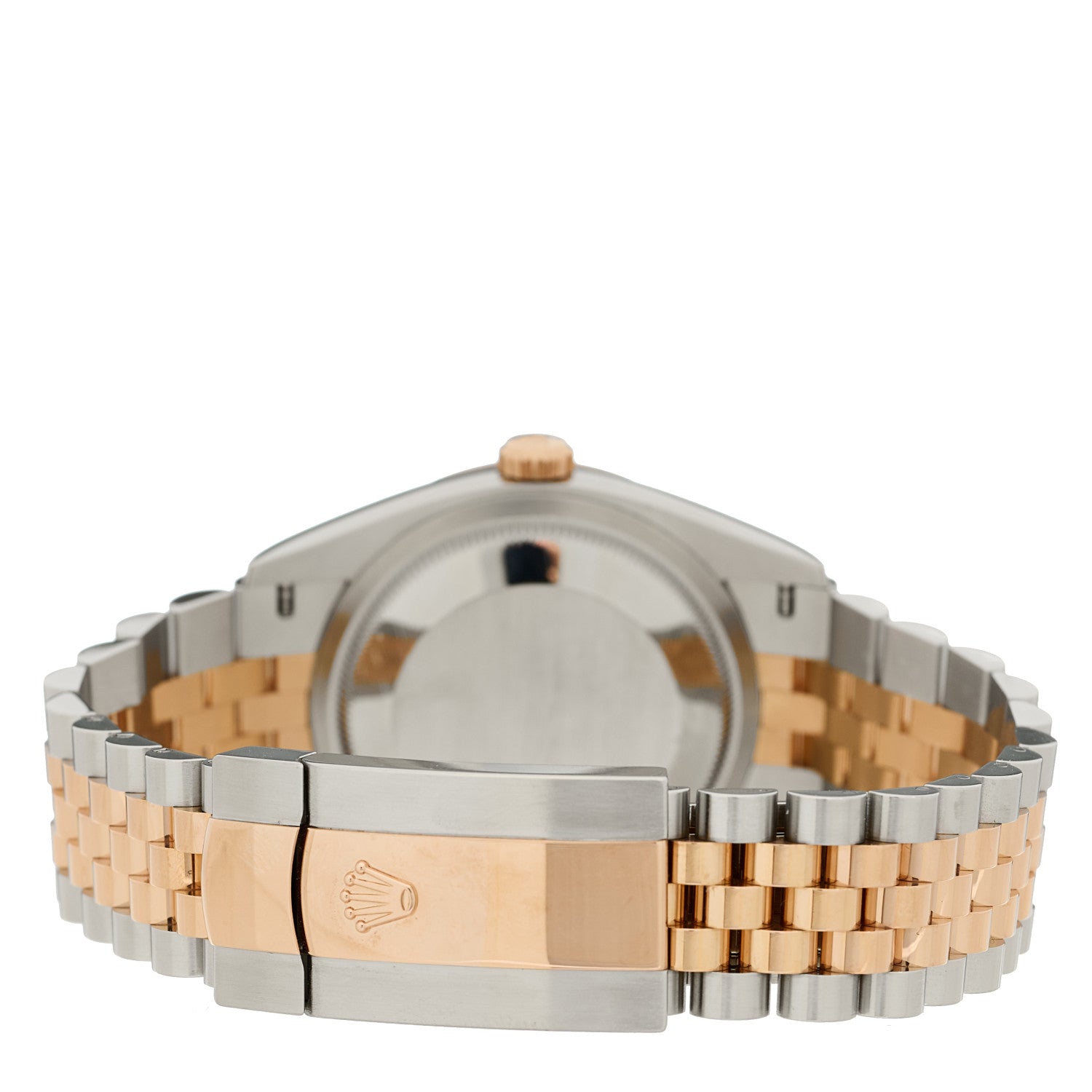 Rolex Stainless Steel 18K Everose Gold Diamond Mother of Pearl 36mm Oyster Perpetual Datejust Watch 126231 3 of 5