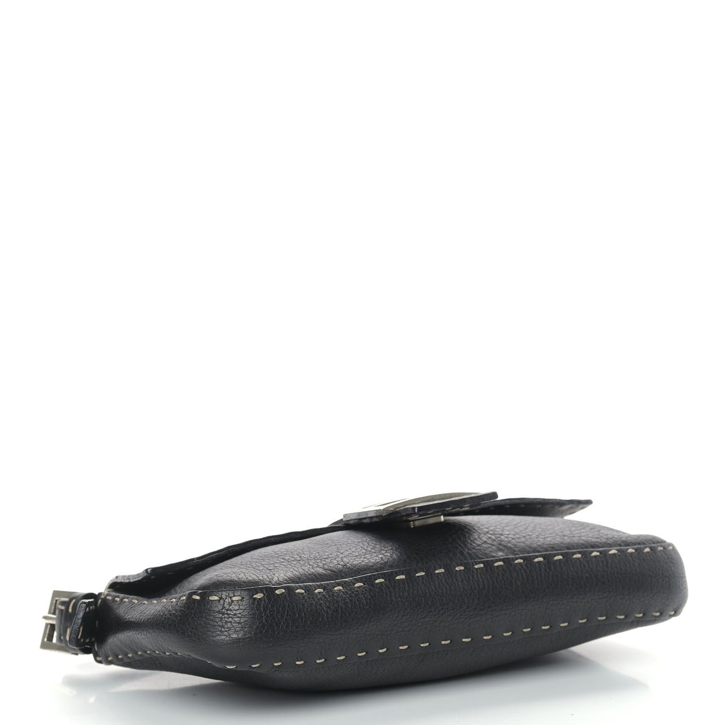 Calfskin Romano Selleria Baguette Black
