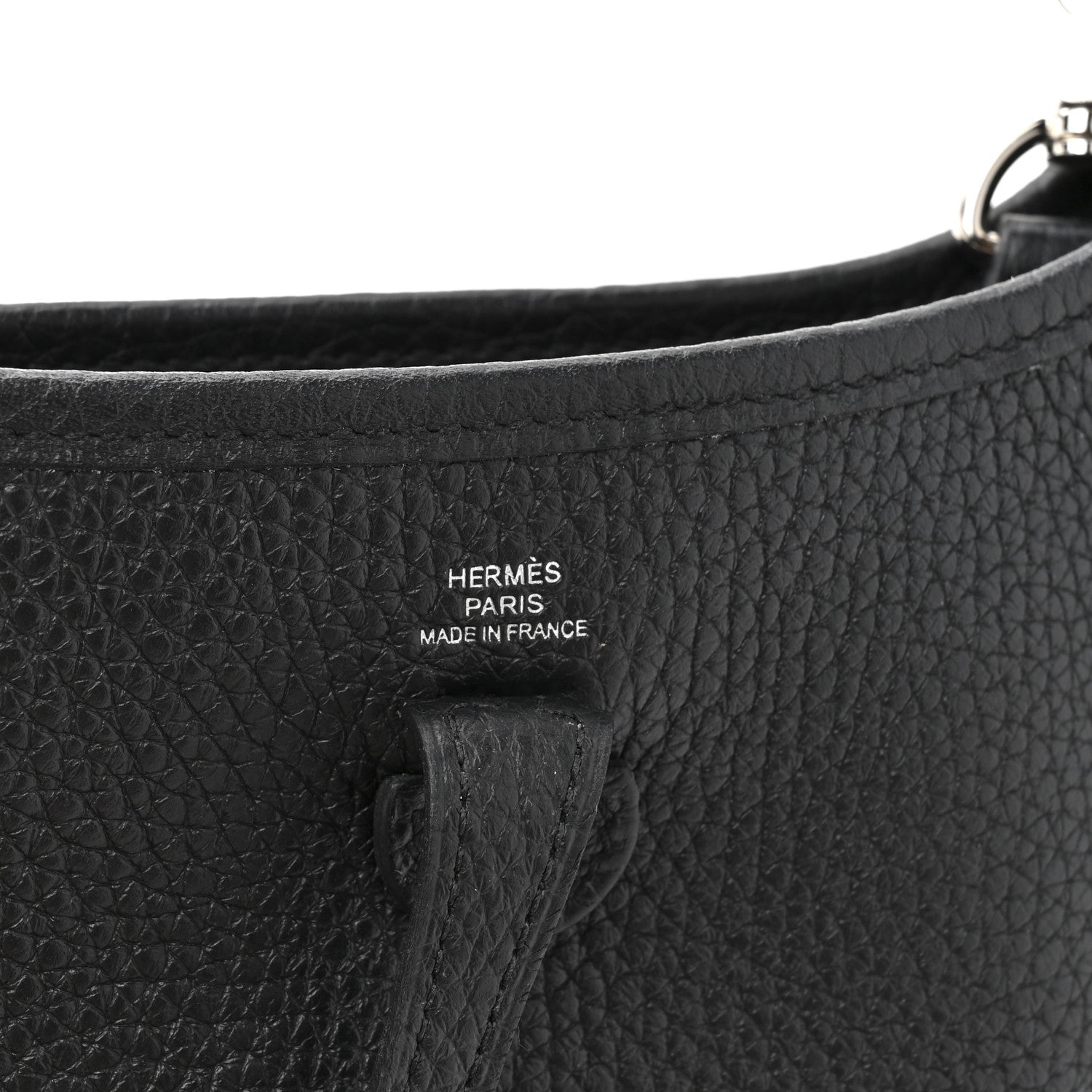 Hermes Taurillon Clemence Evelyne TPM Black 6 of 11