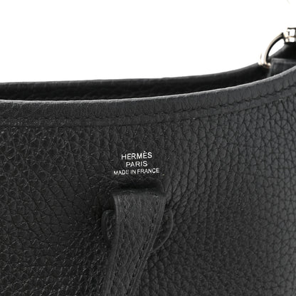 Hermes Taurillon Clemence Evelyne TPM Black 6 of 11