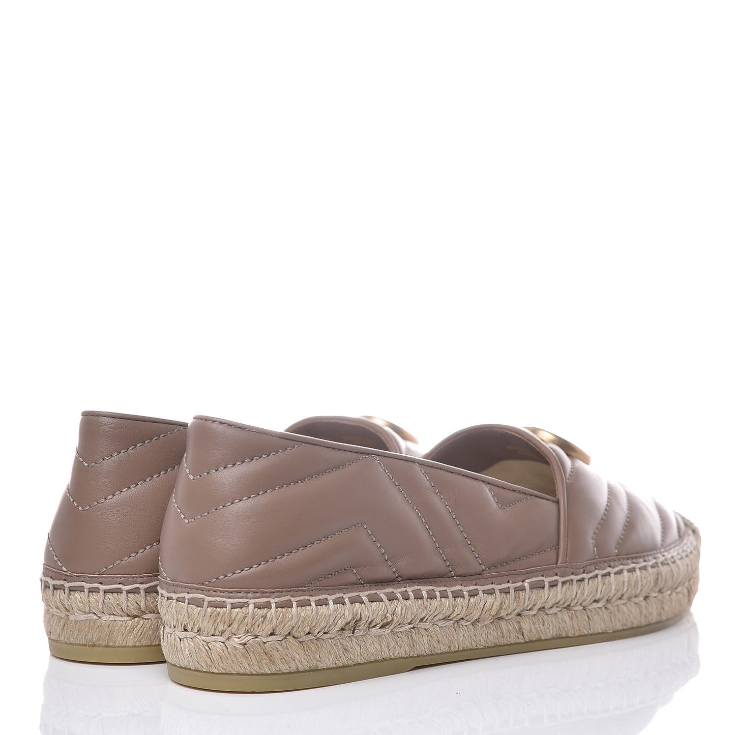 Nappa Matelasse GG Marmont Espadrilles 38 Porcelain Rose