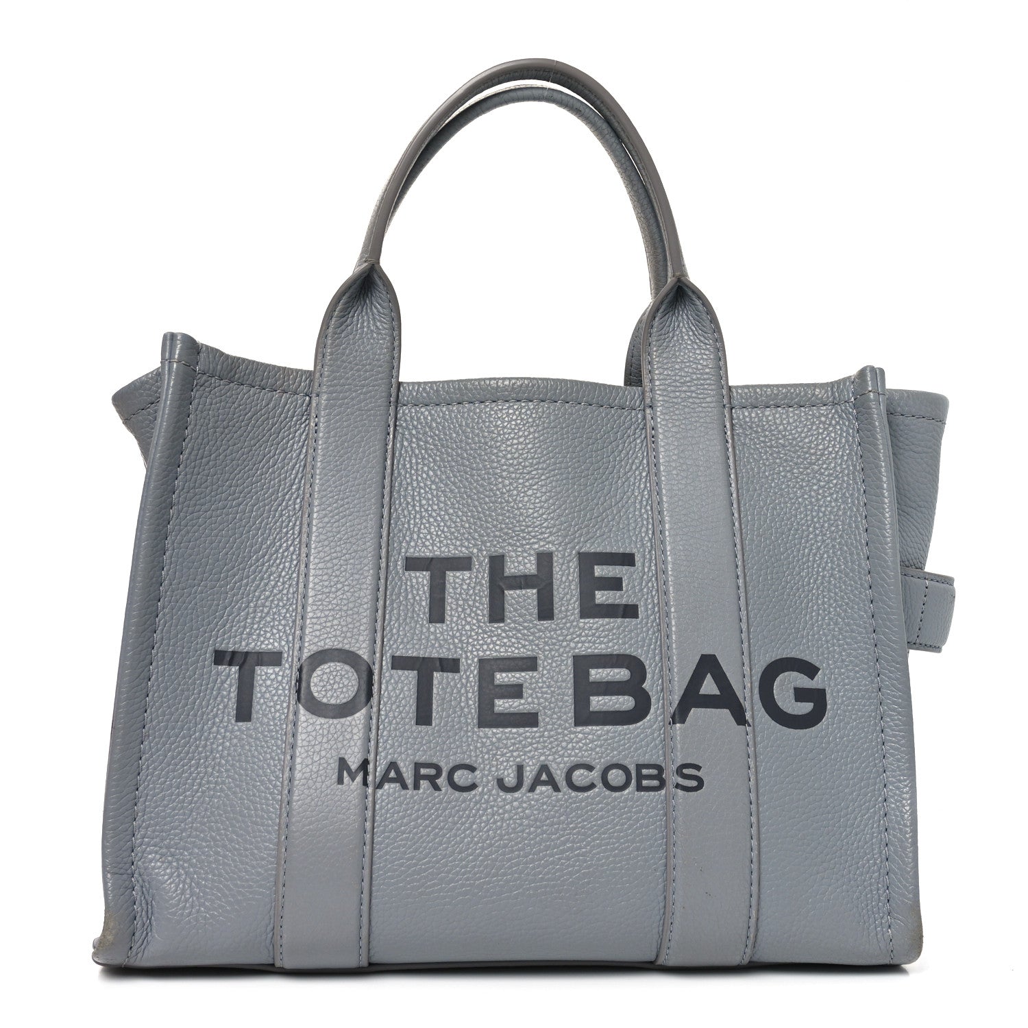 Marc Jacobs Grained Calfskin Medium The Tote Bag Grey 1 of 9
