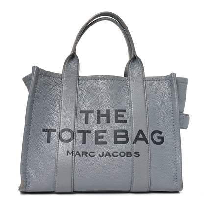 Marc Jacobs Grained Calfskin Medium The Tote Bag Grey 1 of 9