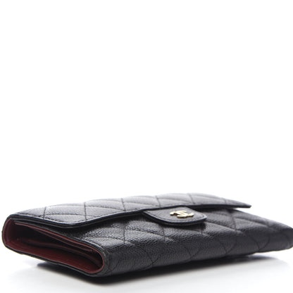 Chanel Caviar Quilted Large Flap Wallet Black 3 of 11