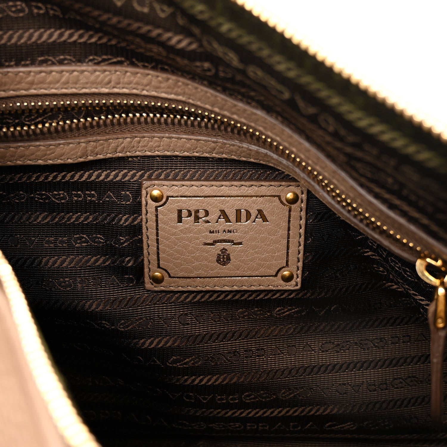 Prada Vitello Daino Satchel Cammeo 5 of 9