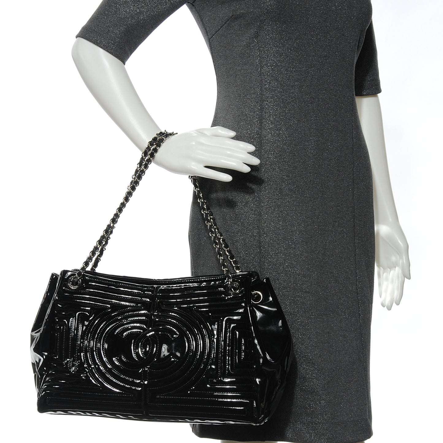 Vinyl Coco Ming Tote Black