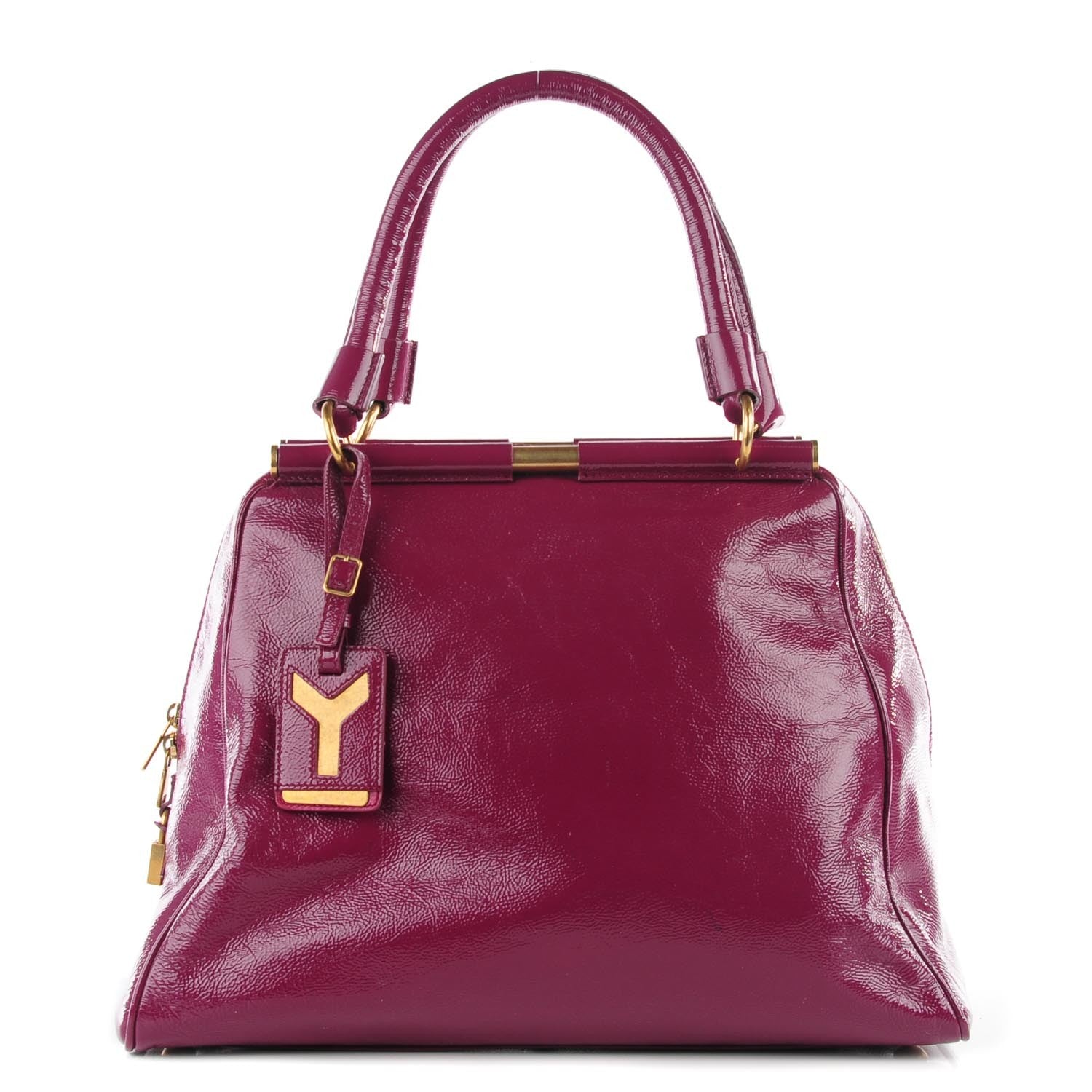 Saint Laurent Patent Medium Majorelle Bougainvillea 1 of 8