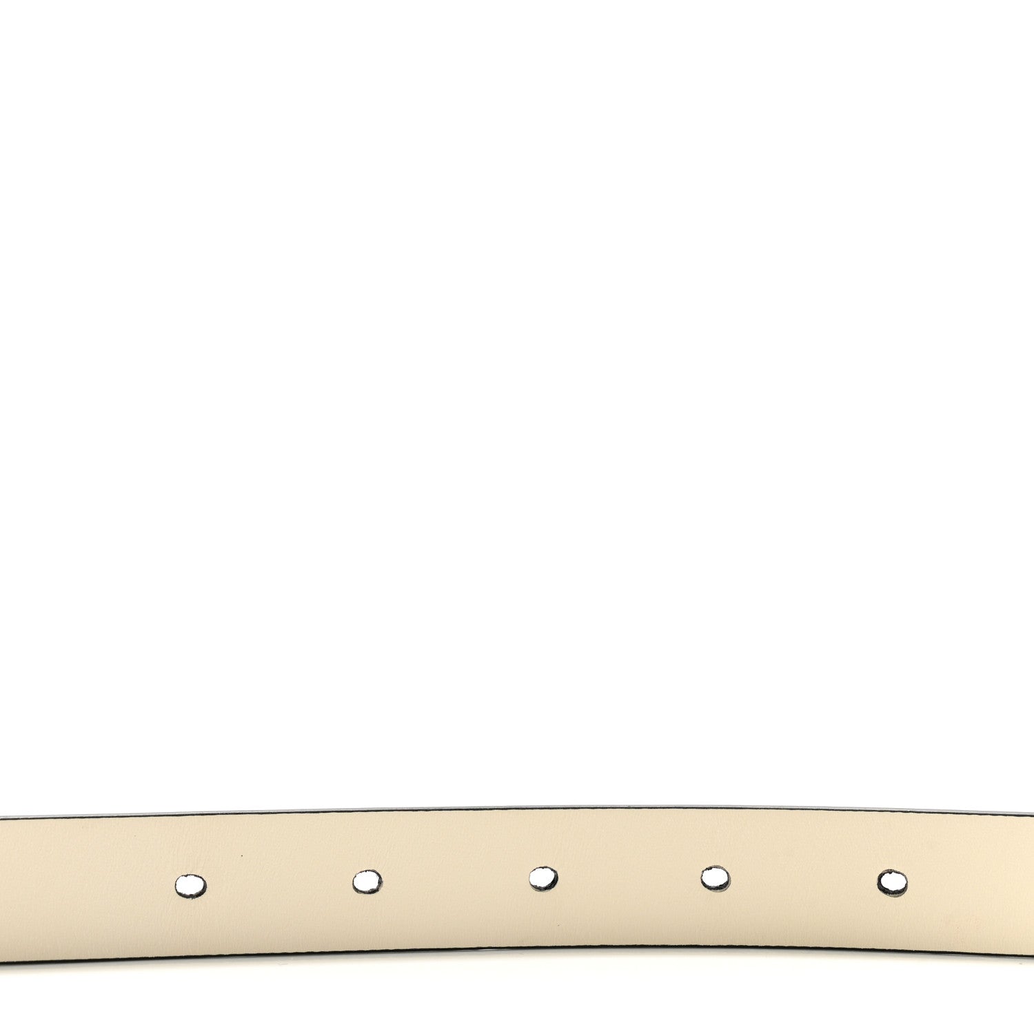 Christian Dior Calfskin Saddle Belt 70 28 White 3 of 11